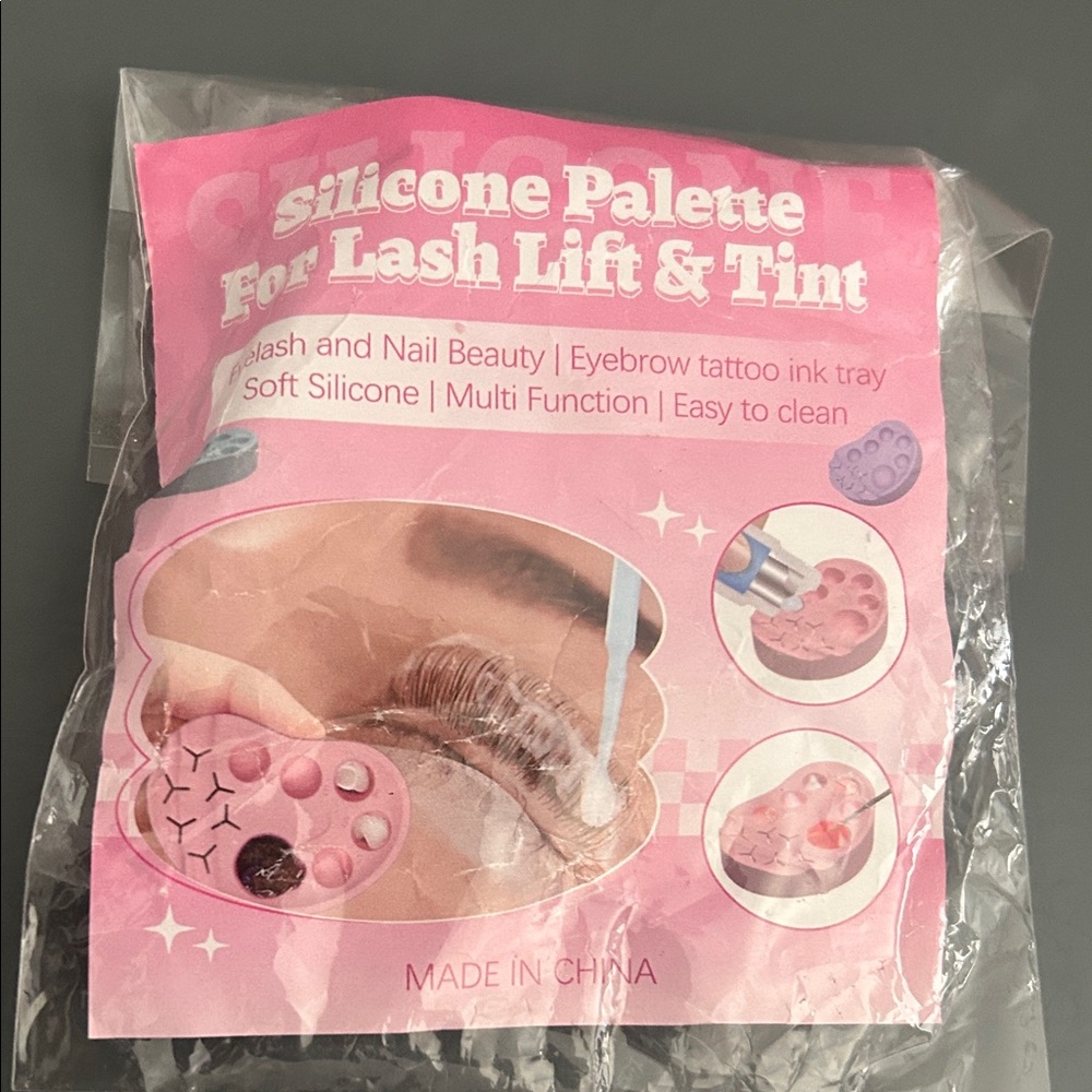 Silicone Palette for Lash Lift & Tint - Pink